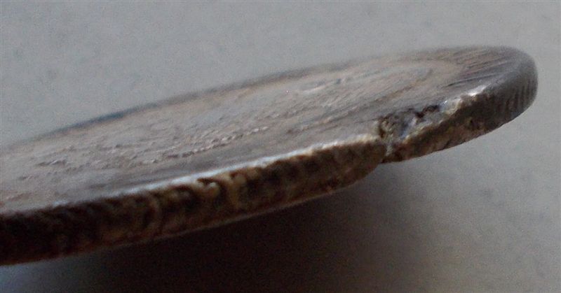 1834/3-Do-Durango-8-Reales-With-Serious-Planchet-Edge-Flaw